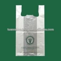 Custom printed plastic HDPE T-shirt bag/vest bags