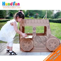 Novelty Cardboard Hand-painting Candy Truck For Kids , Promotional Gifts