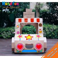 Novelty Cardboard Hand-painting Candy Truck For Kids , Promotional Gifts