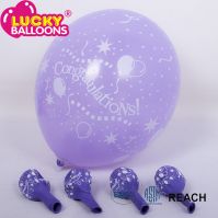 hot selling latex balloon printing congratulations with high qualtiy