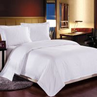 100% Cotton 300tc Plain White Hotel Textile Hotel Bed Linen