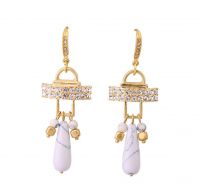 Elegant White Fashion Drop Earrings