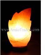  Fancy Single Leave Shape  Salt Lamp - 8"x6"x3.5"