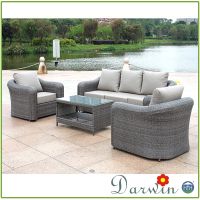 2016 Wholesales patio furniture outdoor rattan garden sofa