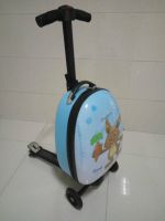 Innovative 18" ABS+PC Kids Luggage scooter, with 3 Wheels