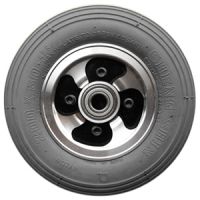 Cheng Shin 200X50 C179 Gray Tire (Foamed-Filled) with Rim for Front Wheel mobility scooter power wheelchair