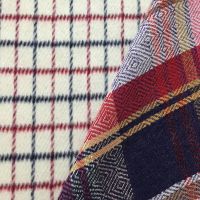 woven tartan wool check fabric supplier