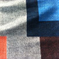 blend polyester wool plaid fabric wholesaler