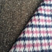 tweed woven wool fabric for winter overcoat