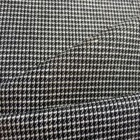 50% wool 50% polyester worsted houndstooth fabric for suiting