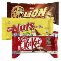 KitKat, Lion, Nuts, After Eight chocolates