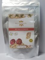 maca powder red, yellow, black and purple