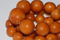 Natural Baltic Amber Necklace Beads Antique Pressed 38.29 gr. KOENIGSBERG