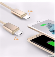 2 In1 Micro Usb Cable 1m Data Sync Charging Cables Line For Phone