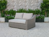 Wicker Wooden Rattan Outdoor Living Sofa Set furniture - Patio Wicker PE rattan sofa set garden furniture