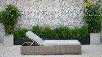 Best selling Wicker Cheap Sun Lounger - Wicker Rattan swimming pool sunbed - Rattan Outdoor Sunbed