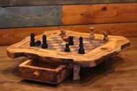 Wooden chess board handmade olive wood chess games, Indoor Sports