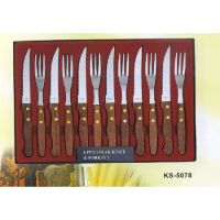 12pcs Stake Knife & Fork Set