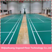 Badminton Basketball PVC Sports Flooring