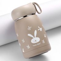 New design factory travel kids school stainless steel mini portable handle cheap small cute rabbit water bottle