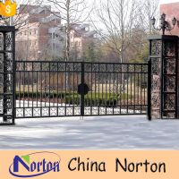Handmade contemporary cast  iron driveway gates for sale NTIG-006Y