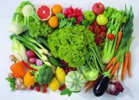 Fresh fruits and vegetables 