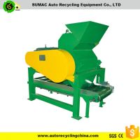 Rubber crusher machine of used tyre recycling equipments for sale
