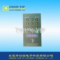 Membrane screen printing switch panel