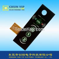 LED membrane switch with small FPC circuit