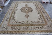 silk and wool 10 x 14 FT hand knotted carpet