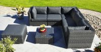 New designs outdoor garden furniture rattan sofa set