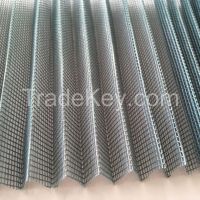 Pleated/plisse insect screen