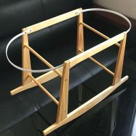 Wholesale wood rocking  stand for baby mose basket