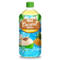 1L PET Bottle Original Sparkling Coconut Water With Pineapple Flavour
