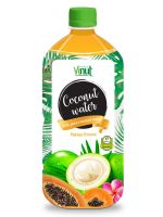 1L Pet bottle Natural Pure Coconut water Papaya flavour