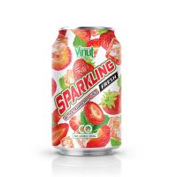 330ml VINUT Canned Strawberry Juice Sparkling water