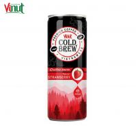 280ml VINUT Can (Tinned) White Label Factory Coffee with Strawberry Export High Quality 100% Pure