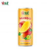 320ml VINUT High Quality Soft Drink White Label Factory Company Canned Mango juice drink