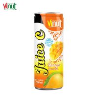 250ml VINUT Good Taste Good Health Beverage Packaging Design Factory Canned Mango Juice drink