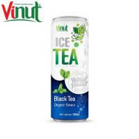 320ml VINUT herbal beverage Can (Tinned) Free Design Your Label Black tea Original Staste Distributors Vietnam