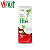 320ml VINUT herbal beverage Can (Tinned) free sample Green iced tea Apple Original Staste Suppliers Manufacturers Vietnam