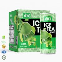 8.5 fl oz Soda Sparkling exotic drinks VINUT Canned Ice Tea Lime Juice Distribution sugar free Free Sample Free Label