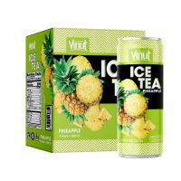 250ml Carbonated drinks Can (Tinned) Ice Tea Pineapple Juice Wholesale Healthy tropical Free Design Your Own Private Label