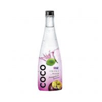 330ml VINUT Plastic Bottle Coconut water with Mangosteen Formula customization Factories No preservatives Low-Salt in Vietnam