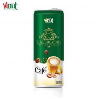 250ml VINUT Can (Tinned) Customized OEM Private Label Cappuccino Coffee Arabica Suppliers And Manufacturers