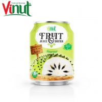 250ml VINUT Original Taste Soursop Juice White Label Factory OEM Beverage Ready to Drink GMP Certified