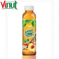 500ml VINUT Custom Formulation bottle Newest OEM beverage Real Green Tea with Peach juice Company in Vietnam