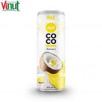 250ml VINUT Can (Tinned) Coconut milk with Mango free sample Exporters New Packing Low-Fat HACCP and ISO Certified Vietnam