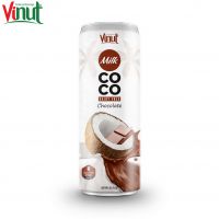 250ml VINUT Can (Tinned) Coconut milk with Chocolate Beverage Packaging Design Distribution Best Seller Glucose in Vietnam