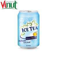330ml VINUT Low-Carb Can (Tinned) Soft Drink Private Label Beverage Flavour Peach refresh soft drink Distribution Vietnam